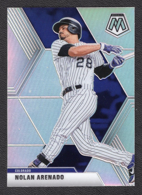 2020 Panini Mosaic #81 Nolan Arenado Silver Prizm