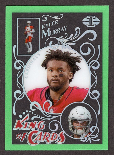 2021 Panini Illusions #KC-9 Kyler Murray King Of Cards Green Parallel 