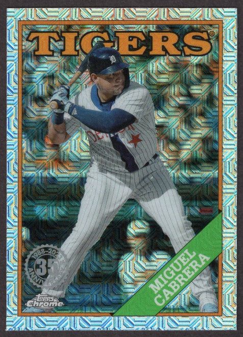 2023 Topps Series 1 #T88C-71 Miguel Cabrera Silver Pack Mojo Refractor