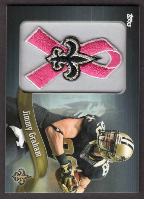 2013 Topps #PR-JG Jimmy Graham Commemorative NFL Patch Ribbon