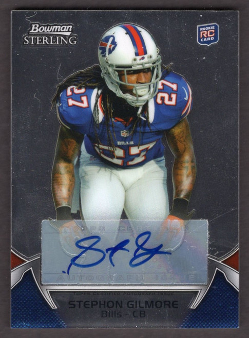 2012 Bowman Sterling #108 Stephon Gilmore Rookie Autograph 