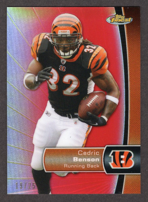 2012 Topps Finest #71 Cedric Benson Red Refractor 19/25