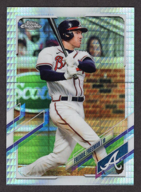 2021 Topps Chrome #138 Freddie Freeman Hyper Refractor