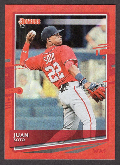 2020 Panini Donruss #162 Juan Soto Holo Red