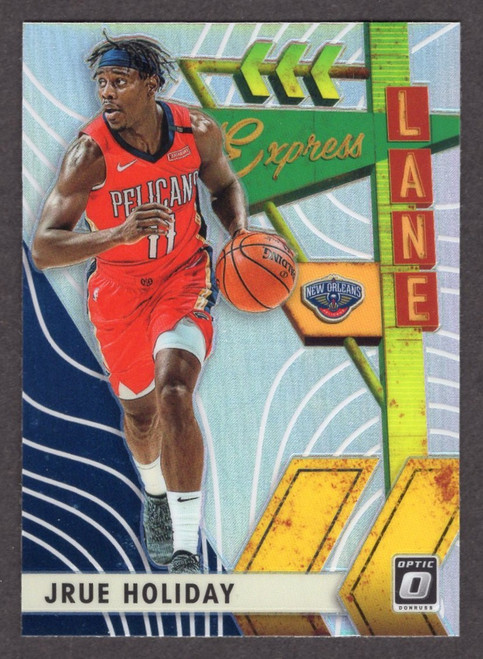 2019/20 Panini Donruss Optic #13 Jrue Holiday Express Lane Silver Prizm