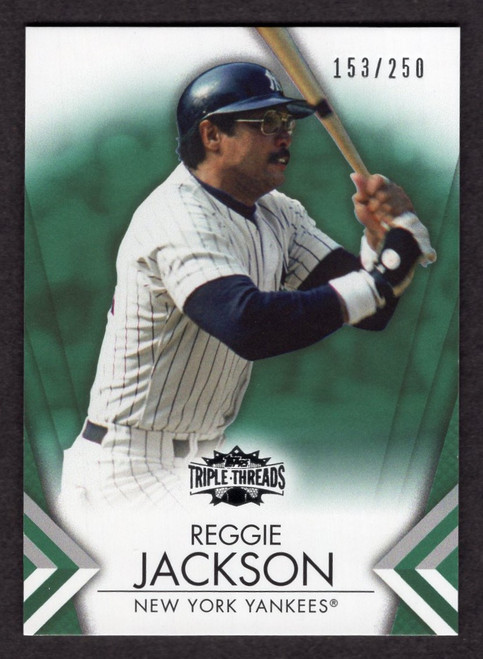 2012 Topps Triple Threads #18 Reggie Jackson Green Parallel 153/250