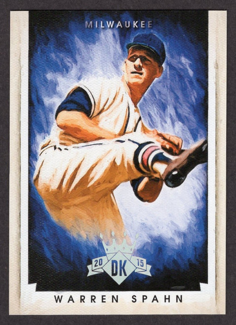 2015 Panini Diamond Kings #140 Warren Spahn 20/99