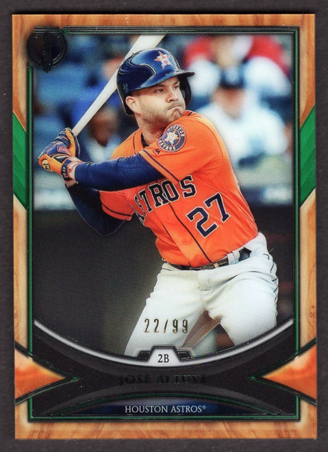 2018 Topps Tribute #41 Jose Altuve Green Parallel 22/99