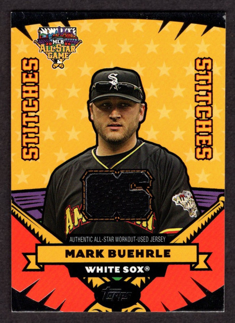 2006 Topps Update #AS-MB Mark Buehrle All-Star Game Workout Jersey Relic