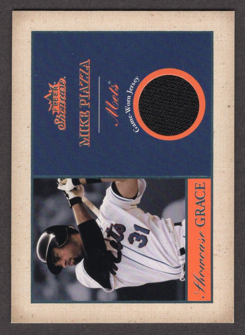 2004 Fleer Showcase #SG-MP Mike Piazza Game Used Jersey Relic