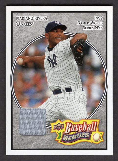 2008 Upper Deck Baseball Heroes #111 Mariano Rivera Game Used Jersey Relic