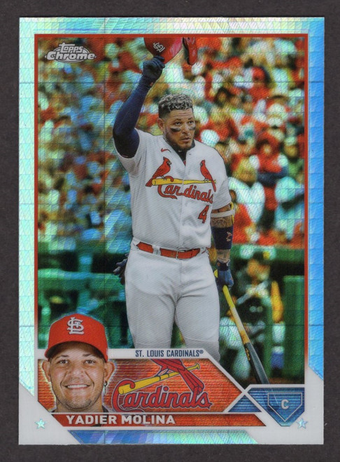 2023 Topps Chrome #14 Yadier Molina Hyper Refractor 