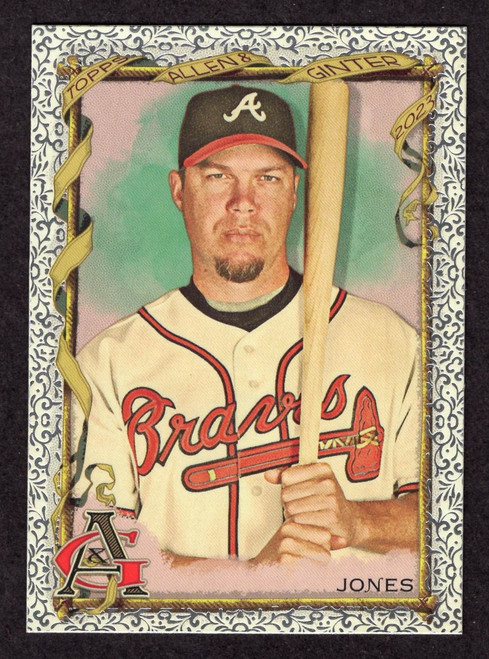 2023 Topps Allen & Ginter #187 Chipper Jones Silver Border