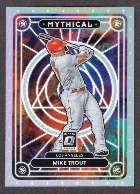 2022 Panini Donruss Optic #MTH-6 Mike Trout Mythical Silver Prizm