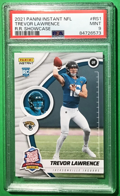 2021 Panini Instant #RS1 Trevor Lawrence Rated Rookie Showcase 1/7456 PSA 9 MINT