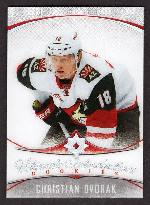 2016/17 Upper Deck Ultimate Collection #74 Christian Dvorak Ultimate Introductions Rookies