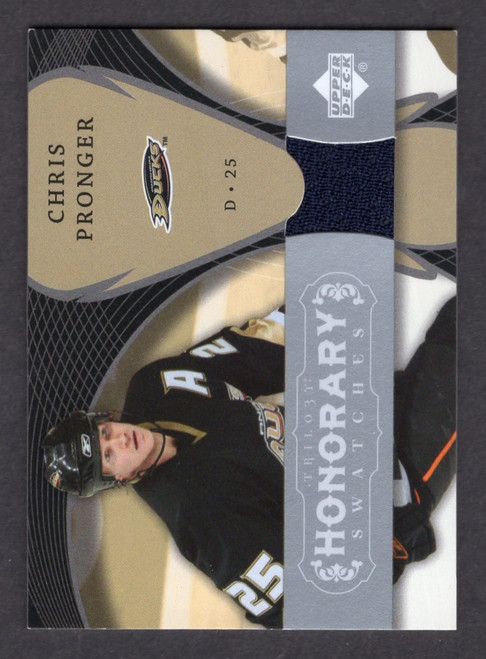 2007/08 Upper Deck Trilogy #HS-CP Chris Pronger Honorary Swatches Game Used Jersey Relic