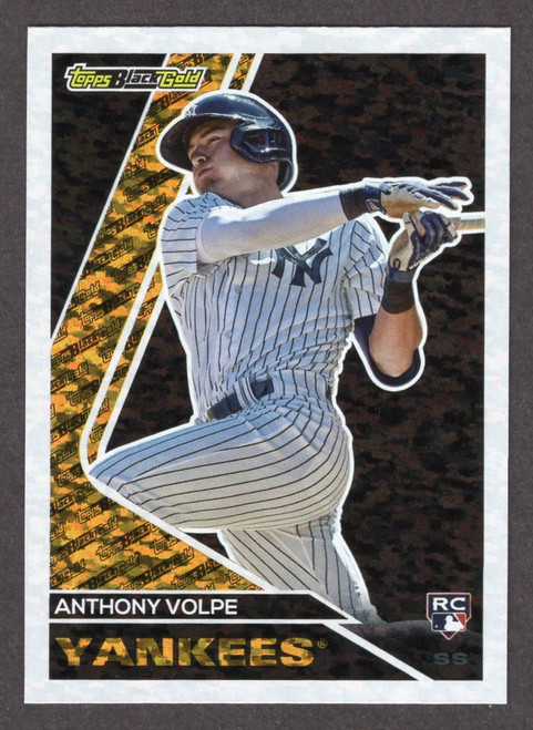 2023 Topps Update #BG-10 Anthony Volpe Black Gold Rookie/RC