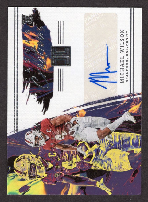 2023 Panini Chronicles Draft Picks #CC-MWI Michael Wilson Impeccable Canvas Creations Rookie Autograph