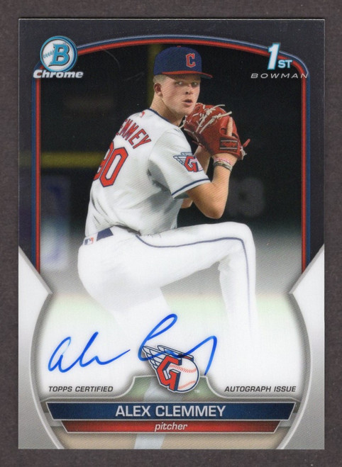 2023 Bowman Draft #CDA-AC Alex Clemmey 1st Chrome Autograph