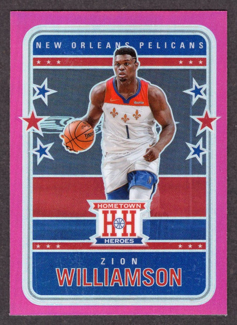 2020/21 Panini Chronicles #562 Zion Williamson Hometown Heroes Pink Prizm