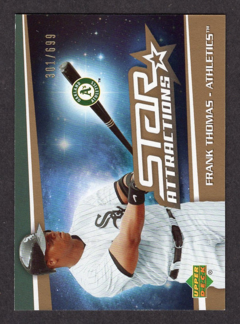 2006 Upper Deck #SA-FT Frank Thomas Star Attractions Gold Parallel 301/699