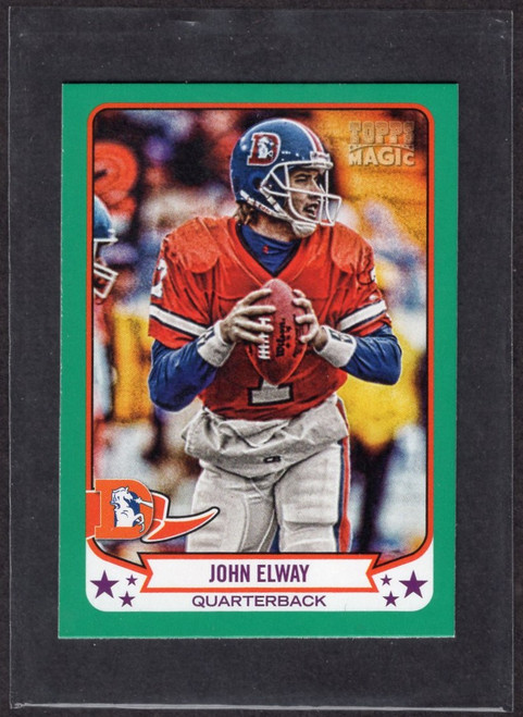 2013 Topps Magic #79 John Elway Green Mini