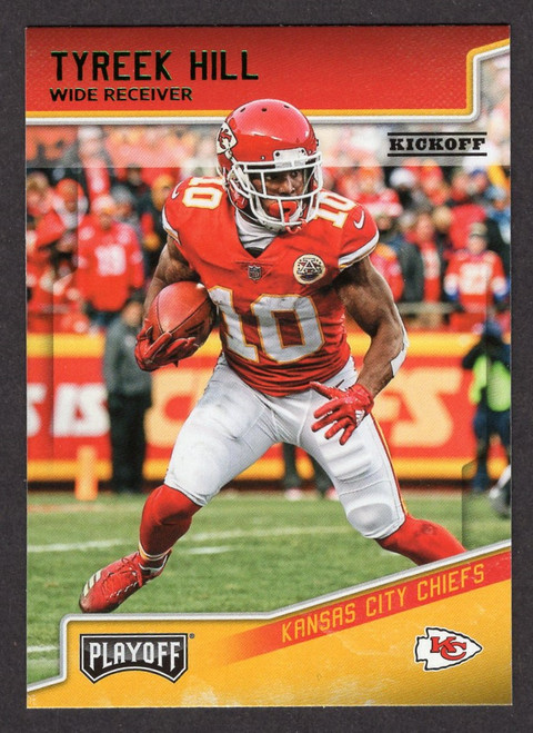 2018 Panini Playoff #97 Tyreek Hill Kickoff Green Foil Parallel