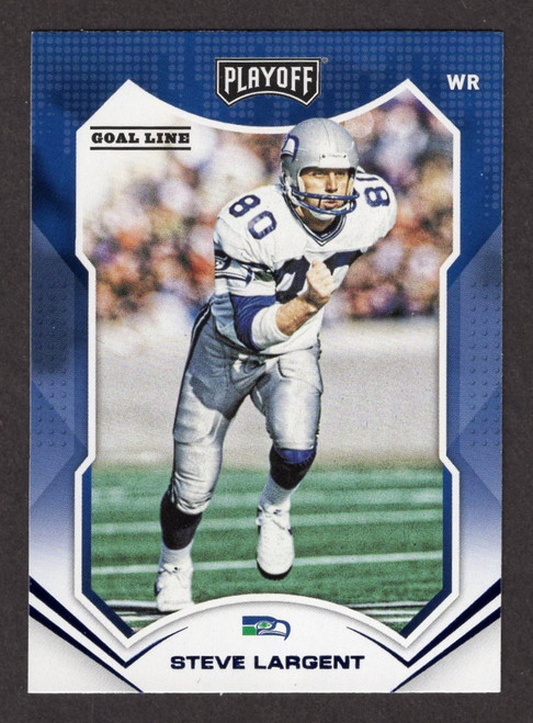 2021 Panini Playoff #200 Steve Largent Goal Line Parallel