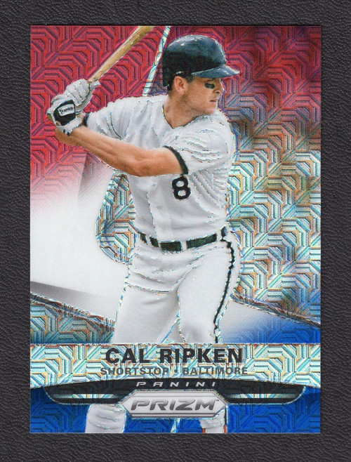 2015 Panini Prizm #155 Cal Ripken Red White Blue Mojo Prizm (#2)