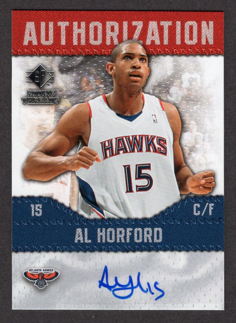 2008/09 Upper Deck Rookie Threads #AU-AH Al Horford Authorization Rookie Autograph