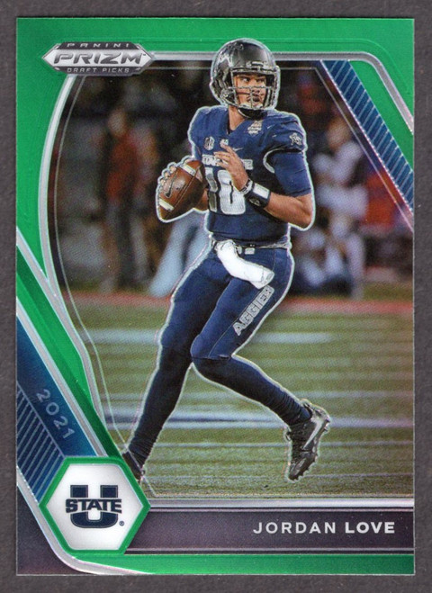 2021 Panini Prizm Draft Picks #33 Jordan Love Green Prizm