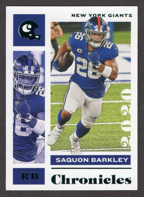 2020 Panini Chronicles #71 Saquon Barkley Teal