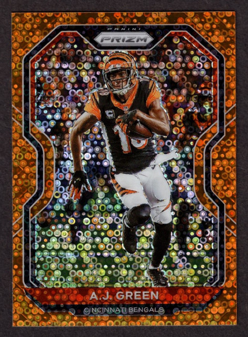 2020 Panini Prizm #47 A.J. Green Orange Disco Prizm