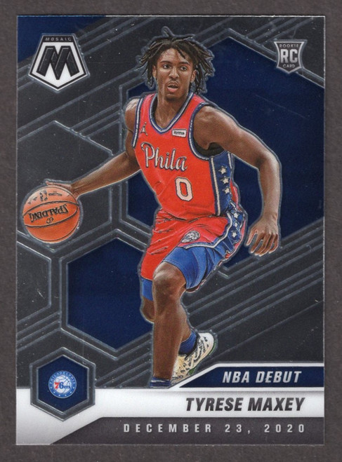 2020/21 Panini Mosaic #263 Tyrese Maxey Debut Rookie/RC