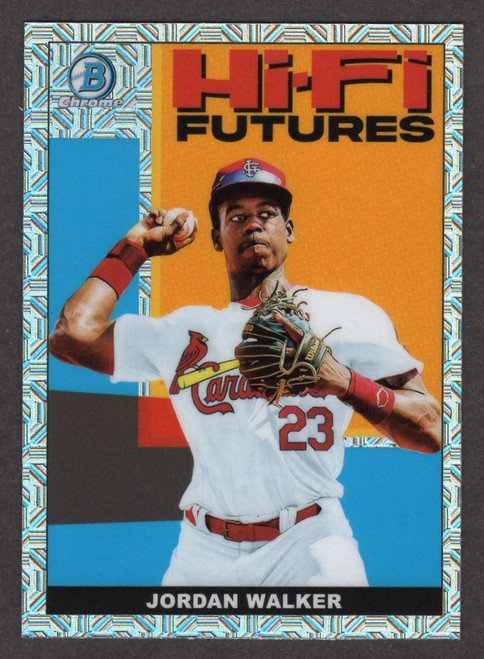 2022 Bowman Chrome Mega #HIFI-15 Jordan Walker Hi-Fi Futures Mojo Refractor