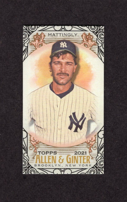 2021 Topps Allen & Ginter #197 Don Mattingly Black Border Mini