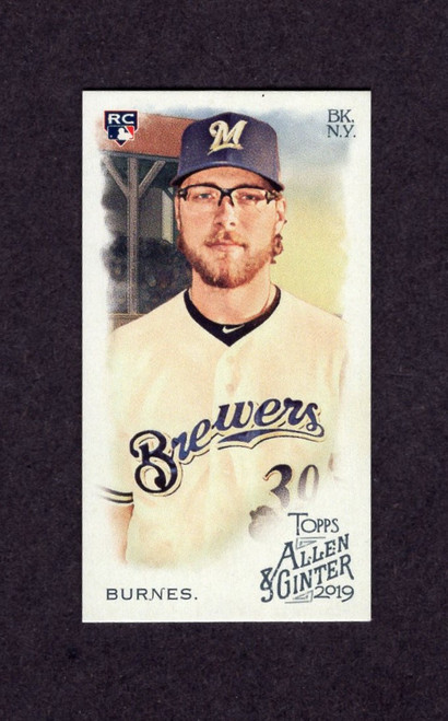 2019 Topps Allen & Ginter #206 Corbin Burnes A&G Mini Parallel Rookie/RC