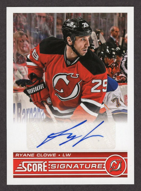 2013/14 Panini Score #SS-RCL Ryan Clowe Signatures Autograph