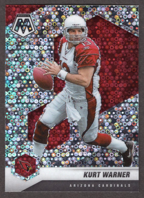 2021 Panini Mosaic No Huddle #9 Kurt Warner Silver Disco Prizm