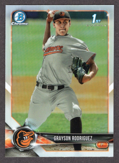 2018 Bowman Draft Chrome #BDC-73 Grayson Rodriguez 1st Chrome Refractor