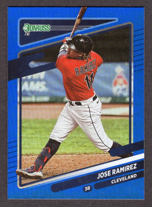 2021 Panini Donruss #131 Jose Ramirez Holo Blue