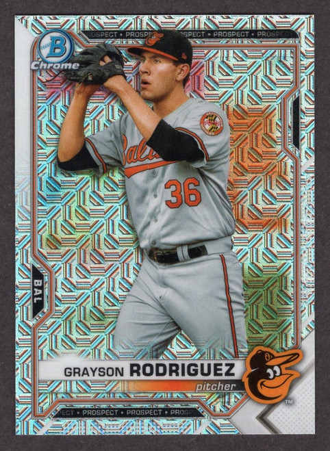 2021 Bowman Mega #BCP-118 Grayson Rodriguez Chrome Mojo Refractor (#2)