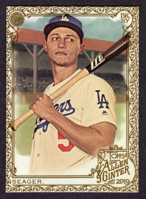 2019 Topps Allen & Ginter #235 Corey Seager Gold Parallel