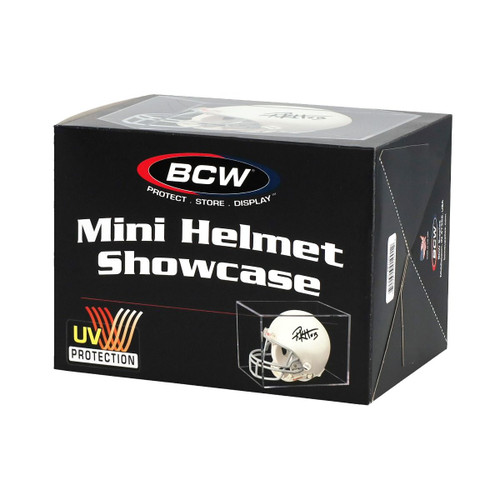 BCW Mini Helmet Showcase UV / Case of 8