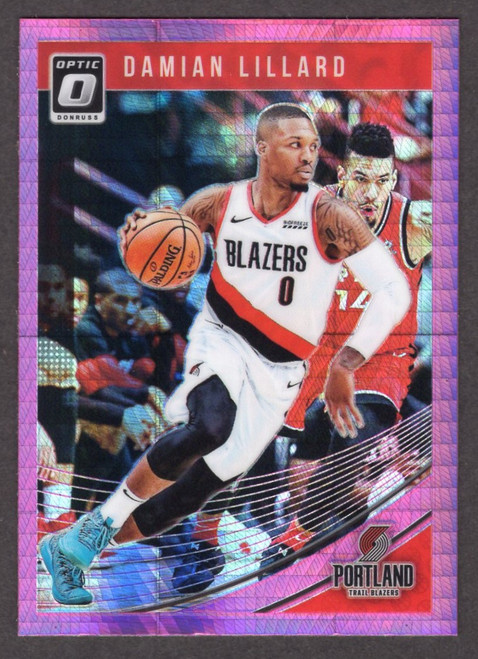 2018/19 Panini Donruss Optic #1 Damian Lillard Pink Hyper Prizm