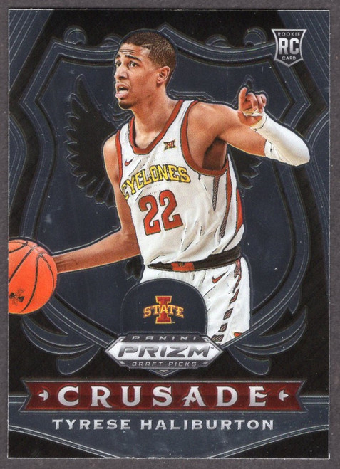 2020 Panini Prizm Draft Picks #90 Tyrese Haliburton Crusade Rookie/RC