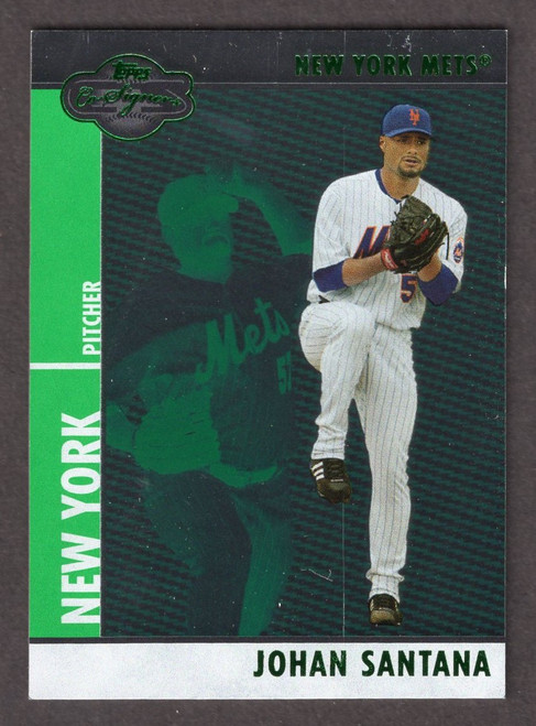 2008 Topps Co-Signers #083 Johan Santana Green Parallel 115/200