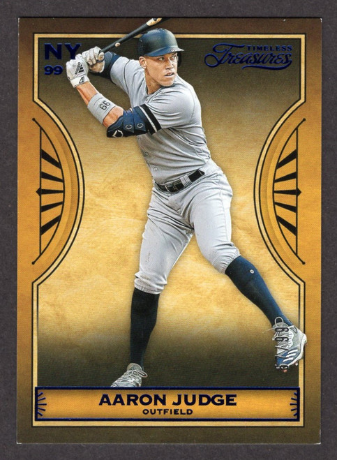 2019 Panini Timeless Treasures #10 Aaron Judge Blue Parallel 57/99