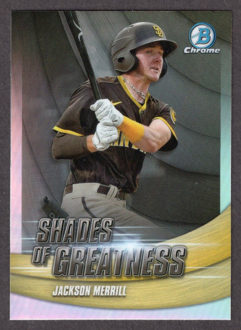 2022 Bowman Chrome #SG-14 Jackson Merrill Shades Of Greatness 